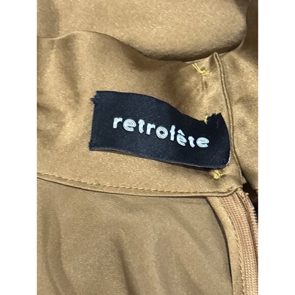 Retrofete Barbara Dress in Olive Green Small New Womens Mini Cocktail - Picture 8 of 12